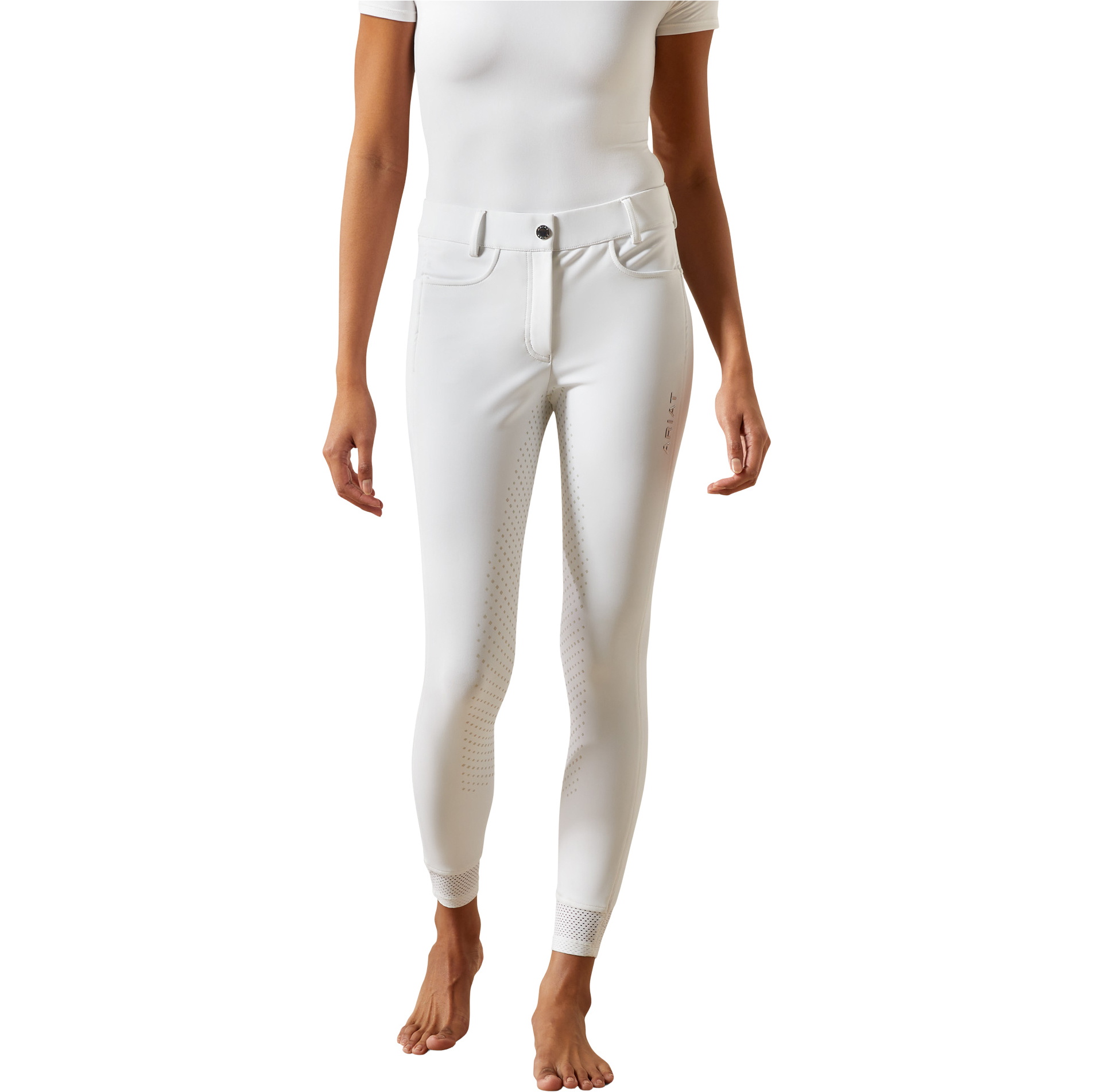 2026 Ariat Womens Tri Factor Nt Full Seat Breech 10061675 - White